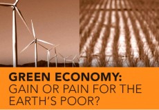Green economy: gain or pain for the earth's poor?